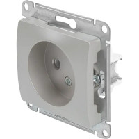 Розетка встраиваемая Schneider Electric Glossa без заземления цвет платина