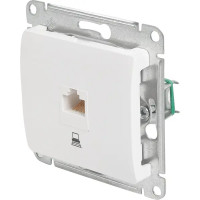 Розетка компьютерная встраиваемая Schneider Electric Glossa RJ45 cat 5E цвет молочный