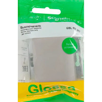 Выключатель встраиваемый Schneider Electric Glossa СХ1 1 клавиша цвет платиновый