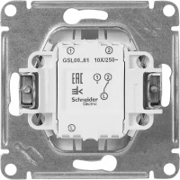 Переключатель встраиваемый Schneider Electric Glossa СХ6 1 клавиша цвет молочный