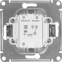 Переключатель встраиваемый Schneider Electric Glossa СХ6 1 клавиша цвет платиновый