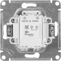 Выключатель встраиваемый Schneider Electric Glossa СХ1А 1 клавиша цвет молочный