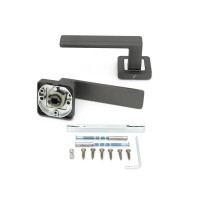 Дверные ручки Palladium Vector 20 GF без запирания, цвет графит