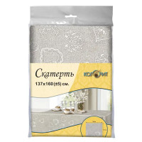 Скатерть Романтика квадратная 137x160 см цвет бежевый