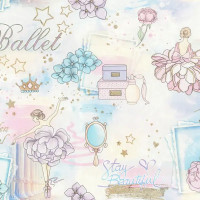 Обои флизелиновые Home Color Ballet голубые 1.06 м 71905-66