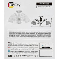 Люстра потолочная De City Ариадна 5 ламп 10 м² E27 220 V