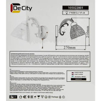 Настенный светильник De City Ариадна цвет белый/золото