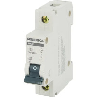 Автоматический выключатель Generica ВА47-29 1P C25 А 4.5 кА
