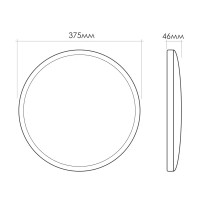 Светильник настенно-потолочный светодиодный Leek 40 Вт круг IP65 нейтральный белый свет