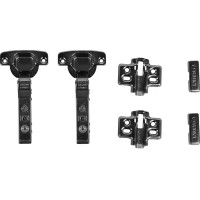 Петля мебельная накладная с доводчиком Samet Master Black 95°