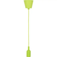 Патрон для лампы E27 TDM Electric с подвесом 1 м цвет зеленый
