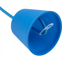 Патрон для лампы E27 TDM Electric с подвесом 1 м цвет синий