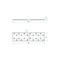 Пластина соединительная PS 600x40x1.8