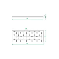 Пластина соединительная PS 120x60x1.8