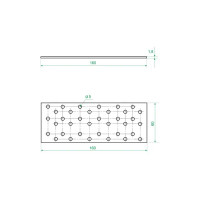 Пластина соединительная PS 160x60x1.8