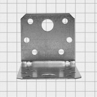 Угол крепежный асимметричный KUAS 90x50x55x1.8