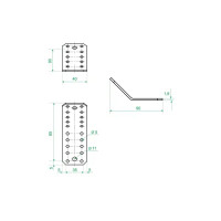 Угол крепежный 135° KUS 90x90x40x1.8