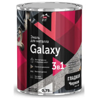 Грунт-эмаль 3 в 1 по металлу и ржавчине Parade Galaxy гладкая цвет черный 0.75 л