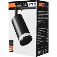 Трековый светильник Jazzway PTR 0330 28 под лампу 50 Вт однофазный цвет черный