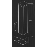 Подсветка для зеркала светодиодная влагозащищенная Elektrostandard JIMY 3 м² белый свет цвет чёрный