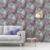 Обои флизелиновые Ateliero Alicante фиолетовые 1.06 м 989135