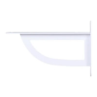 Кронштейн Larvij D-Wall 18x12 см сталь нагрузка до 50 кг цвет белый