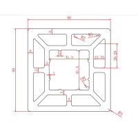 Поддерживающий столб ДПК СМ Decking цвет Мербау 90x90x3000 мм