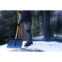 Лопата для уборки снега Plantic Snow Light 12002-01 54.5х150 см с алюминиевым черенком