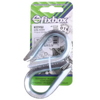 Коуш из оцинкованный стали Fixbox DIN 6899 12 мм, 2 шт.