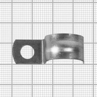 Скоба однолапковая оцинкованная ø16 мм, 50 шт.