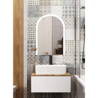 Зеркало для ванной Omega Glass Слим SD54 с подсветкой 50x70 см арка