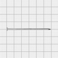 Гвозди строительные 2.5x60 мм, оцинкованные, 1 кг