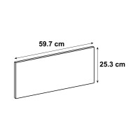 Фасад для кухонного ящика Петергоф грей 59.7x25.3 см Delinia ID МДФ цвет графит