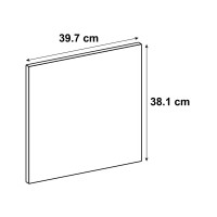 Фасад для кухонного ящика Петергоф грей 39.7x38.1 см Delinia ID МДФ цвет графит