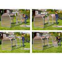 Парник Прогресс-Мини Нано 3х1х1.3 м сталь/поликарбонат