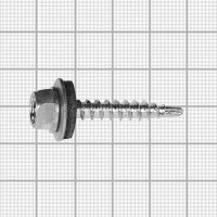 Саморезы кровельные с буром Daxmer оцинкованные 4.8x29 100 шт. цвет серебро