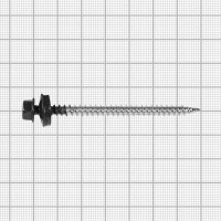 Саморезы кровельные с буром Daxmer оцинкованные 4.8x70 50 шт. цвет серый