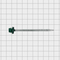 Саморезы кровельные с буром Daxmer оцинкованные 4.8x80 50 шт. цвет зеленый