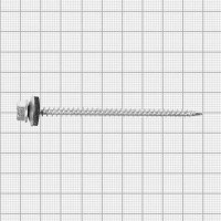 Саморезы кровельные с буром Daxmer оцинкованные 4.8x80 50 шт. цвет серебро