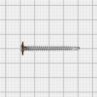 Саморезы с пресс-шайбой оцинкованные 4.2x41 с буром 200 шт. цвет коричневый