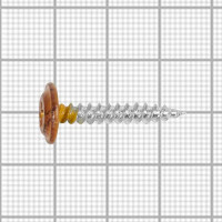 Саморезы с пресс-шайбой оцинкованные с острым наконечником, 4.2x25 350 шт. цвет дуб