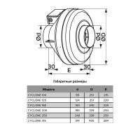 Вентилятор канальный центробежный Era Pro Cyclone D125 мм 62 дБ 450 м3/ч цвет белый