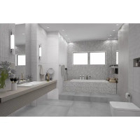 Плитка настенная Azori Terrazzo Bianco 25.1x70.9 см 1.25 м² цвет белый