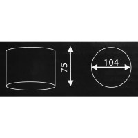 Светильник точечный светодиодный накладной Elektrostandard DLR026 3 м² белый свет цвет матовый белый