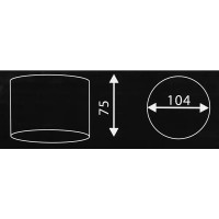 Светильник точечный светодиодный накладной Elektrostandard DLR026 3 м² белый свет цвет матовый чёрный