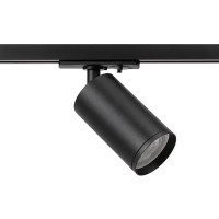 Трековый светильник спот ЭРА TR39 GU10 под лампу однофазный цвет черный