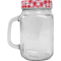 Кружка Коктейль 0.49л стекло красная