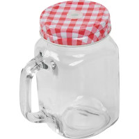 Кружка Коктейль 0.49л стекло красная