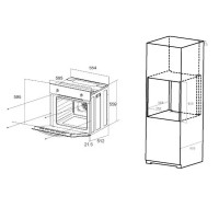 Электрический духовой шкаф Maunfeld EOEC.586B2 59.5x59.5x51.2 см конвекция цвет черный