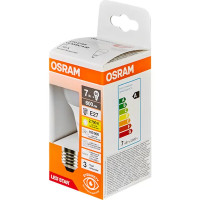 Лампа светодиодная Osram груша 7Вт 600Лм E27 теплый белый свет